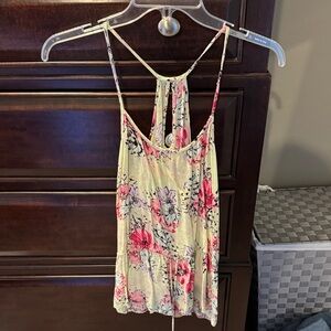 O'Neill Floral Camisole in Pink and Cream